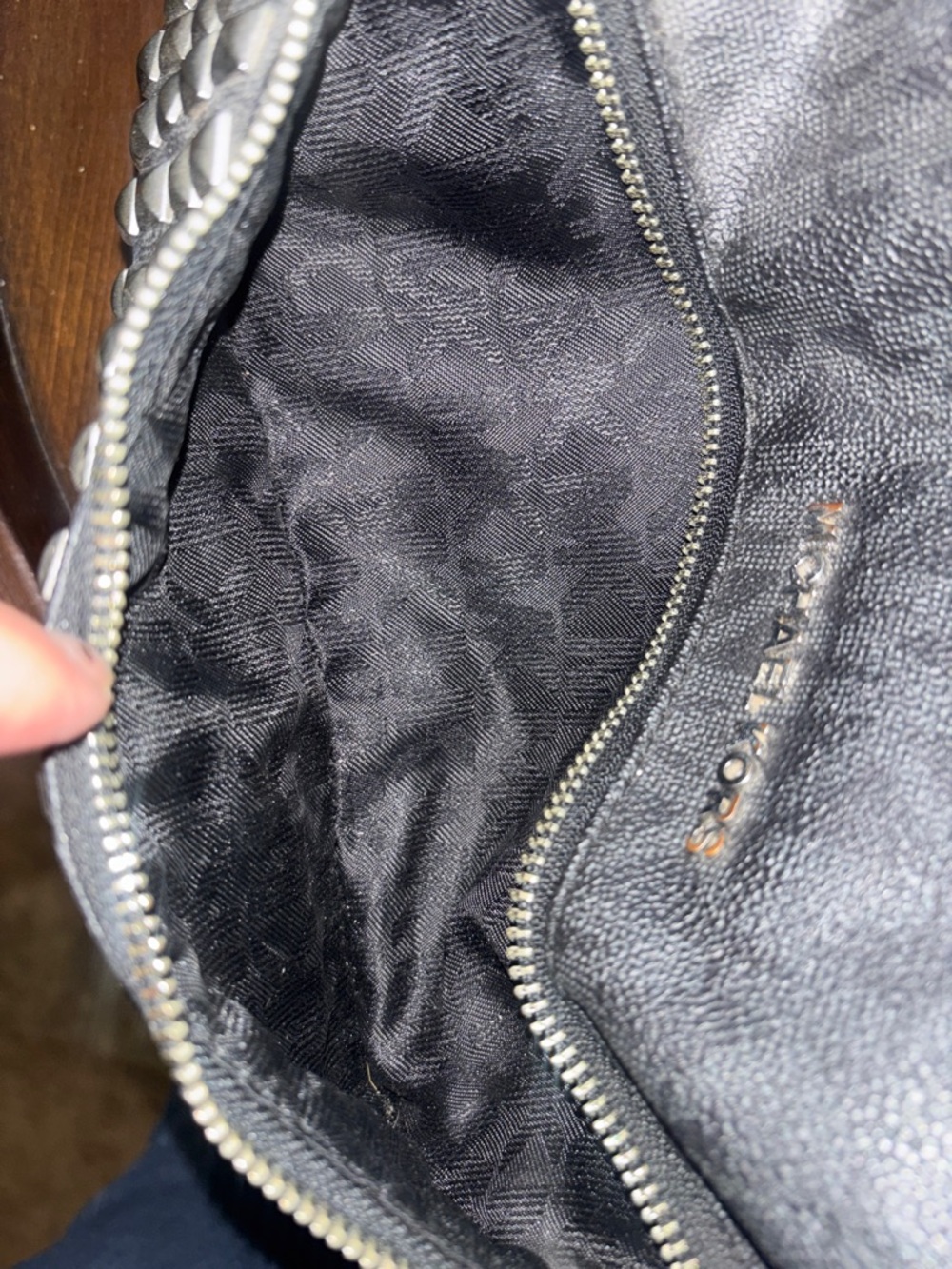 Michael Kors Black Studded Backpack with Silver Accents - Picture 6 of 8